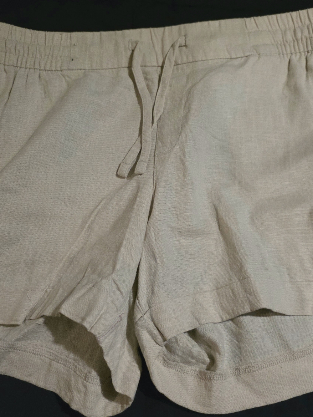 Old Navy Beige Linen-Blend Shorts